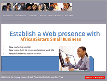 Tablet Screenshot of moneypower.africansisters.com